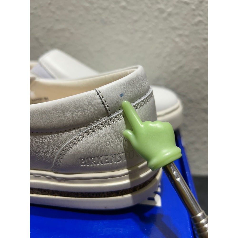 Birkenstock Oswego Leather White EU 38 US L7 M5‎ Womens Mens - Picture 8 of 12